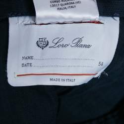 مملوكة مسبقًا بنطلون دولتشي آند غابانا قطن أزرق رسمي مقاس ضخم - إكس إكس لارج