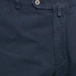 مملوكة مسبقًا بنطلون دولتشي آند غابانا قطن أزرق رسمي مقاس ضخم - إكس إكس لارج