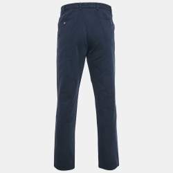 مملوكة مسبقًا بنطلون دولتشي آند غابانا قطن أزرق رسمي مقاس ضخم - إكس إكس لارج