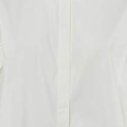 Pre Owned Dolce & Gabbana White Cotton Sequined Shirt XL 