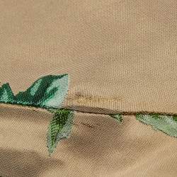 Pre Owned Dolce & Gabbana Beige Floral Jacquard Tailored Pants M