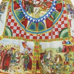 Pre Owned Dolce & Gabbana Multicolor Carreto Print Cotton Shorts M