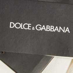 Pre Owned Dolce & Gabbana White Crepe Tie-Up Neck Blouse M
