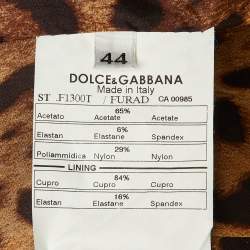 Pre Owned Dolce & Gabbana Black Satin Single Breasted Blazer M