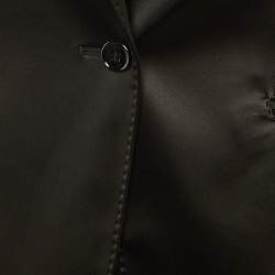 Pre Owned Dolce & Gabbana Black Satin Single Breasted Blazer M