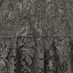 Pre Owned Dolce & Gabbana Grey Lace Mini Skirt XS