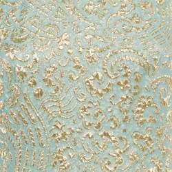 مملوكة مسبقًا Dolce & Gabbana Blue Brocade Silk Sleeveless Dress S