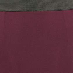 مملوكة مسبقًا تنورة دولتشي أند غابانا كريب مطبوع بورق الموز العاجي صغير الحجم