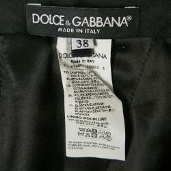 Pre Owned Dolce & Gabbana Grey Pinstripe Wool Trousers S 
