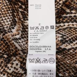 مملوكة مسبقًا Dolce & Gabbana Beige Linen and Crystal Embellished Coat M