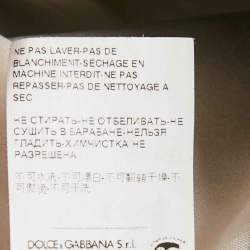 Pre Owned تنورة ميني جلد أبيض دولتشي آند غابانا مقاس متوسط