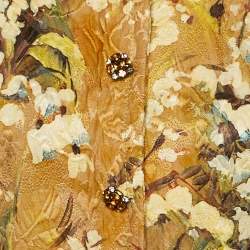 مملوكة مسبقًا بلوزة دولتشي أند غابانا بيج بزهور صوف مزيج صغيرة