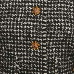 مملوكة مسبقًا Dolce & Gabbana Black/White Tweed Bejeweled Blazer S