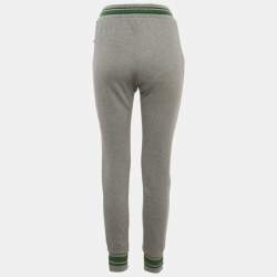 مملوكة مسبقًا Dolce & Gabbana Grey Cotton DGfamily Joggers S