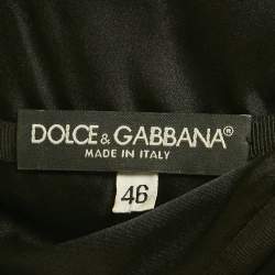 Pre Owned Dolce & Gabbana Black Lace Sleeveless Midi Dress L