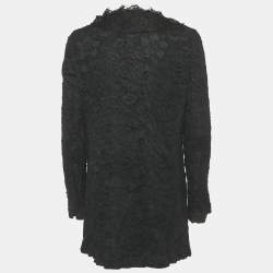 مملوكة مسبقًا جاكيت دولتشي أند غابانا دانتيل أسود بكشكش M