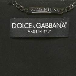 مملوكة مسبقًا جاكيت دولتشي أند غابانا دانتيل أسود بكشكش M