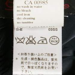 Pre Owned Dolce & Gabbana Vintage Black Jersey Ruche Tie-Up Midi Dress S