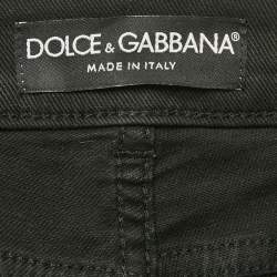Pre Owned Dolce & Gabbana Black Denim Skinny Jeans M Waist 30" 