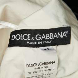 Pre Owned Dolce & Gabbana Multicolor Carretto Siciliano Print Cotton Short Dress M