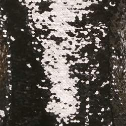 Pre Owned D&G Black Sequin Embellished Tulle Sheath Dress S