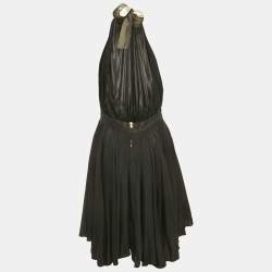 مملوكة مسبقًا D&G Black Jersey Halter Neck Mini Dress S
