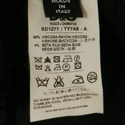 مملوكة مسبقًا D&G Black Jersey Halter Neck Mini Dress S