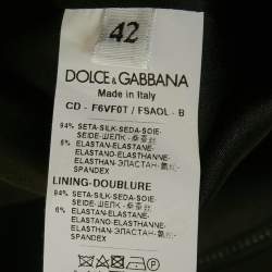 Pre Owned طقم بلوزة وتنورة دولتشي أند غابانا أبيض مزين بطبعات م/ل