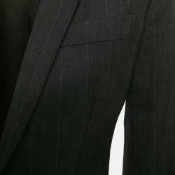 مملوكة مسبقًا Dolce & Gabbana Grey Pinstripe Blazer & Pant Suit Set S