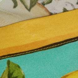 Pre Owned قميص دولتشي آند غابانا وردي بطبعة ليمون حرير كبير جدًا M