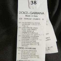 Pre Owned Dolce & Gabbana Black Knit Fairy Tale Applique Crystal Sweater M