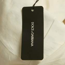 Pre Owned Dolce & Gabbana Multicolor Majolica Print Jacquard Flared Dress M