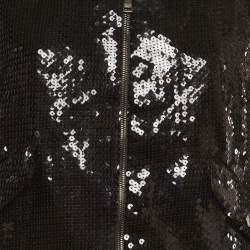 Pre Owned جاكيت بومبر ترتر أسود دولتشي أند غابانا مقاس متوسط (ميديم)