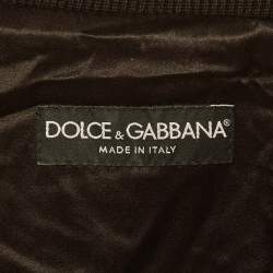 Pre Owned جاكيت بومبر ترتر أسود دولتشي أند غابانا مقاس متوسط (ميديم)