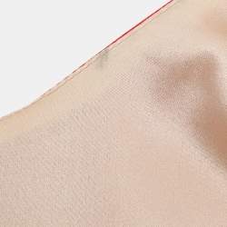 Pre Owned فستان دولتشي أند غابانا صوف أحمر بتطريز زهري قصير مقاس صغير