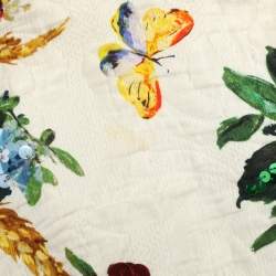 Pre Owned Dolce & Gabbana Multicolor Jacquard Embellished Dress S