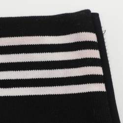 مملوكة مسبقًا Dolce & Gabbana Black Jersey Floral Embroidered Bomber Jacket L