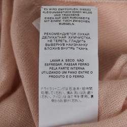 Pre Owned Dolce & Gabbana Pink Floral Applique Cashmere Sweater M