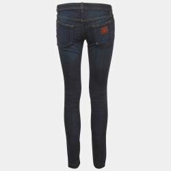 Pre Owned Dolce & Gabbana Blue Denim Skinny Jeans S/Waist 29"