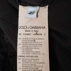 مملوكة مسبقًا Dolce & Gabbana Black Lace Midi Skirt S