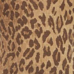 Pre Owned طقم بلوزة وتنانة جيرسي بنقشة ليوبارد بني دولتشي آند غابانا مقاس صغير/متوسط (سمول/ميديوم)