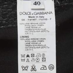 مملوكة مسبقًا Dolce & Gabbana Black Jersey Ruched Pencil Skirt S