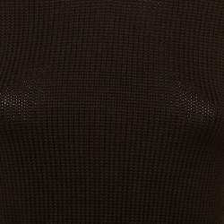 Pre Owned كنزة دولتشي أند غابانا تريكو سوداء بياقة عالية مقاس صغير