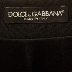 مملوكة مسبقًا تنورة دولتشي آند غابانا دانتيل أسود ميدي مقاس صغير - سمول