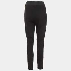 Pre Owned Dolce & Gabbana Black Crepe Skinny Trousers S