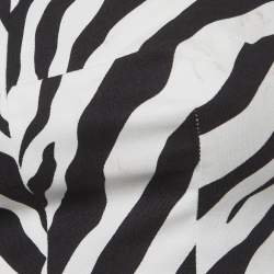 Pre Owned طقم توب قصير و شورت بطبعة حمار وحشي أحادية اللون دولتشي آند غابانا مقاس صغير