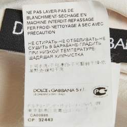 Pre Owned Dolce & Gabbana Multicolor Charmeuse Print Silk Midi Dress S