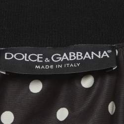 Pre Owned جاكيت دولتشي أند غابانا بولكا دوتس صناعي بومبر مقاس صغير جدا