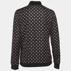 Pre Owned جاكيت دولتشي أند غابانا بولكا دوتس صناعي بومبر مقاس صغير جدا