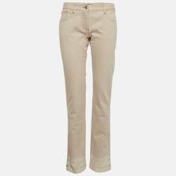 Pre Owned بنطلون جينز دولتشي آند غابانا دنيم بيج مستقيم المقاس متوسط / محيط الخصر 32 بوصة